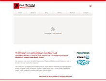 Tablet Screenshot of carinthiaconstruction.com